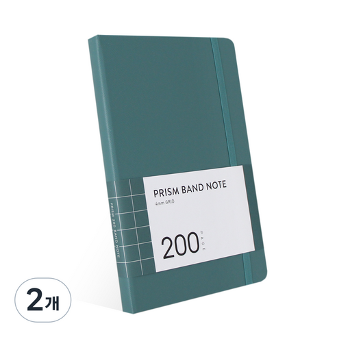 인디고 프리즘 200 밴드노트 모눈, 블루그린, 2개