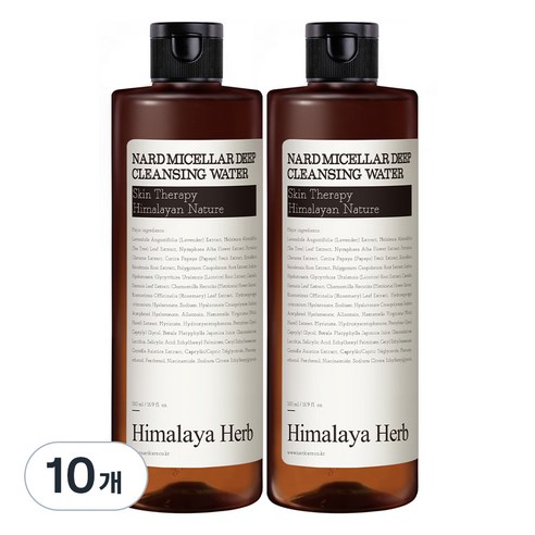 나드 미셀라 딥 클렌징 워터, 500ml, 10개