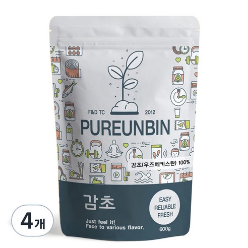 푸른빈 감초, 600g, 4개