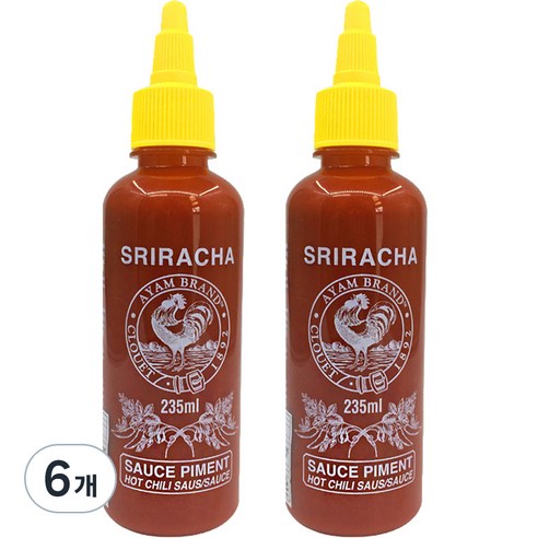 아얌 스리라차 소스, 235ml, 6개