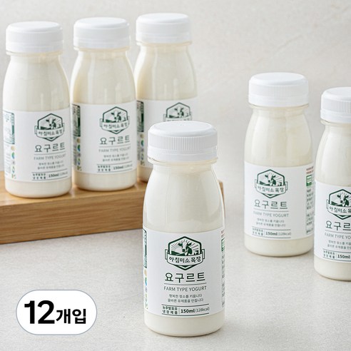 아침미소목장 팜타입 요구르트, 150ml, 6개입, 2개