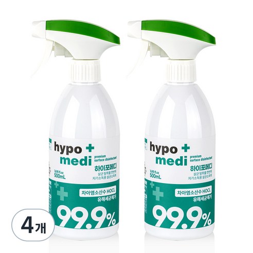 하이포메디 뿌리는 살균소독제, 500ml, 4개