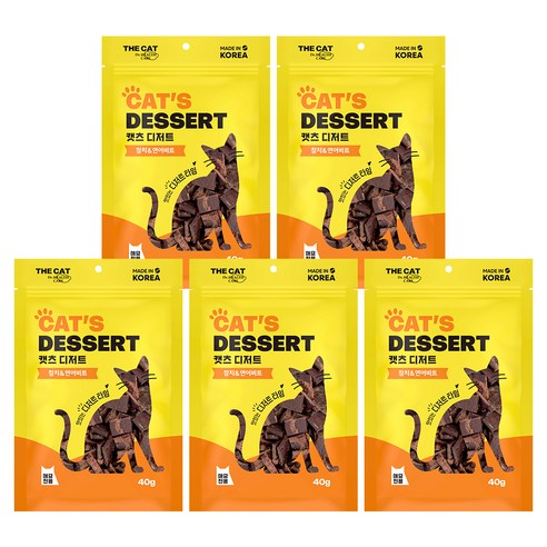 더캣 캣츠 디저트 비트, 혼합맛(참치&연어), 40g, 15개