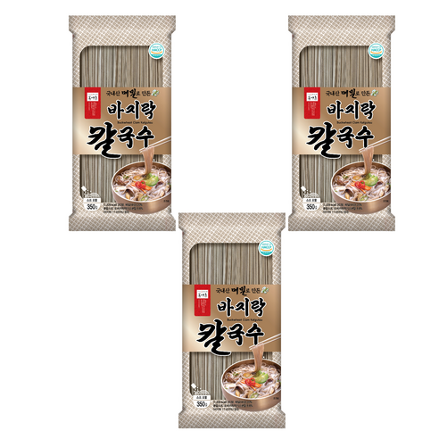 봉평촌 메밀 바지락 칼국수, 350g, 3개