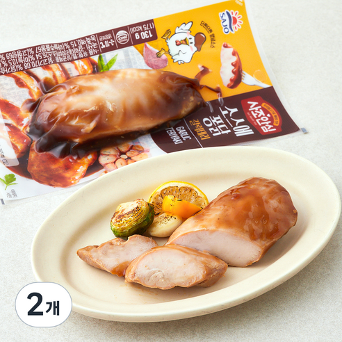 사조 안심 소스에퐁닭 갈릭데리, 130g, 2개