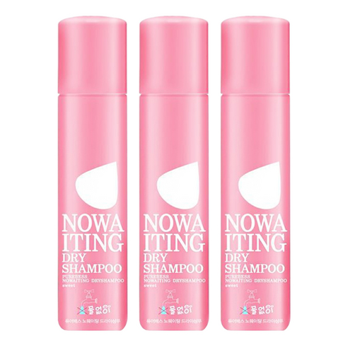 퓨어베스 노웨이팅 드라이 샴푸 스위트 200ml, 3개