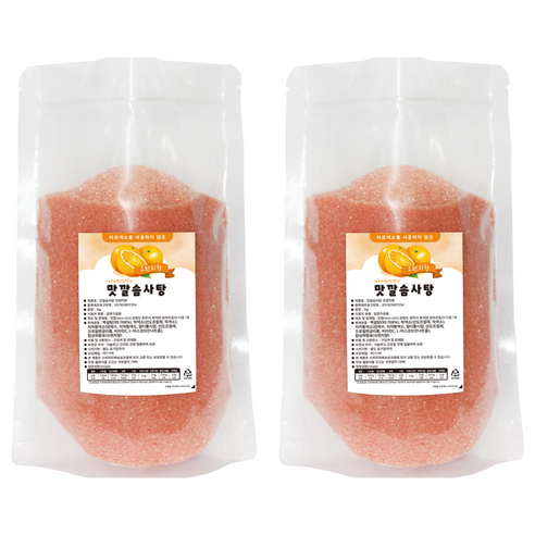 맛깔 솜사탕 설탕 오렌지향, 1kg, 2개