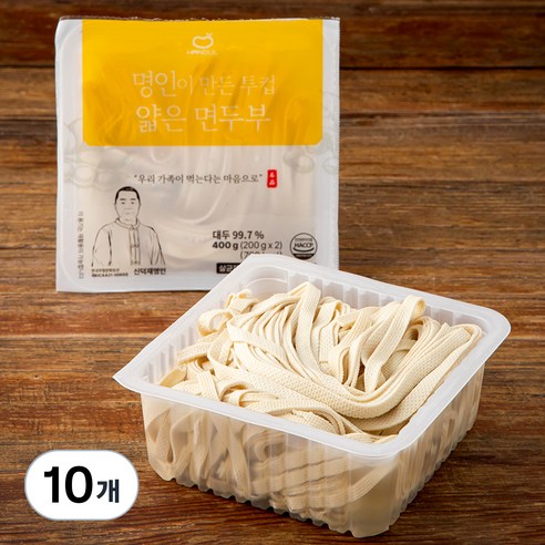 한둘 명인이 만든 투컵 얇은 면두부, 200g, 10개