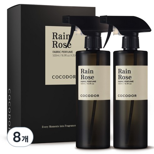 코코도르 섬유탈취제 레인로즈, 8개, 500ml