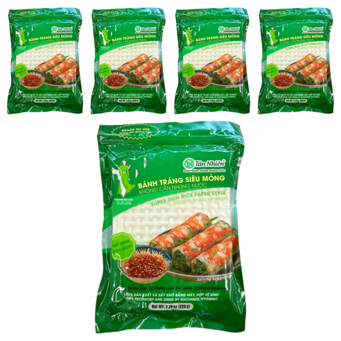 탄니엔 반짱씨우몽 라이스페이퍼, 220g, 5개