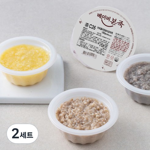 베이비본죽 중기 C세트 160g x 4팩, 640g, 2세트