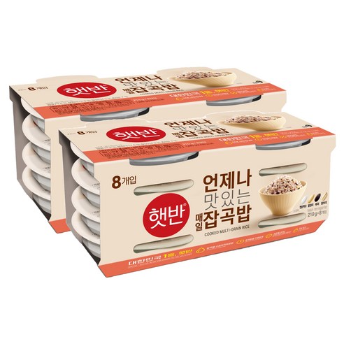 햇반 잡곡밥, 210g, 16개