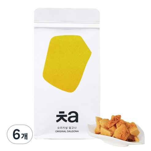 카페차 오리지널 달고나, 60g, 6개