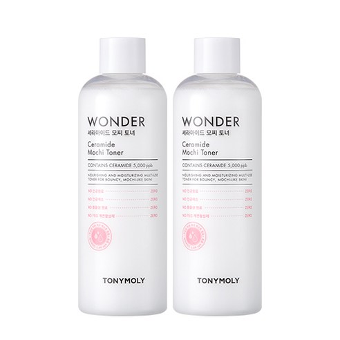 토니모리 원더 세라마이드 모찌 토너, 500ml, 2개