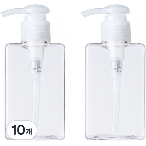 지앤와이 로션 펌프 공병 150ml, 10개, 투명