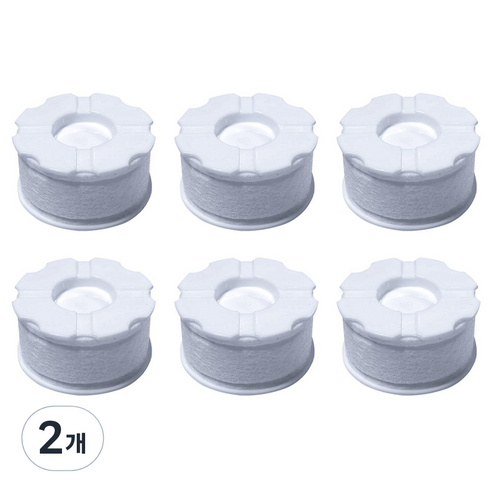 필터클래스 바디럽 퓨어썸 베이직 세면대 호환 1년세트 개별포장 녹물필터 6p, 2개, 무향