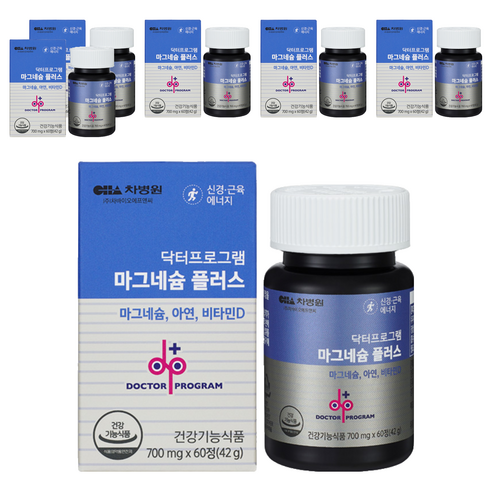 닥터프로그램 마그네슘 플러스, 60정, 6개