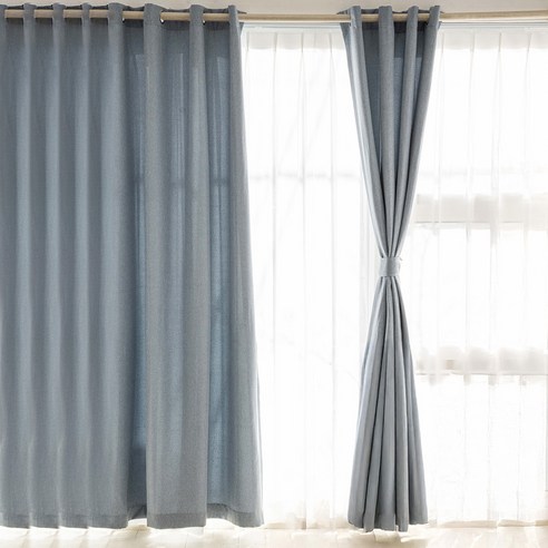 햇빛 걱정 없이 꿀잠을 선물하는 끌래망스 사계절 린넨 암막커튼