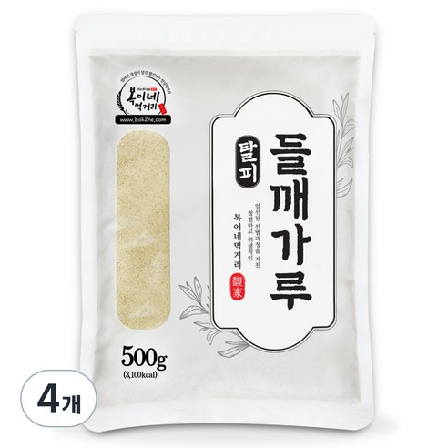 복이네먹거리 탈피 들깨가루, 500g, 4개