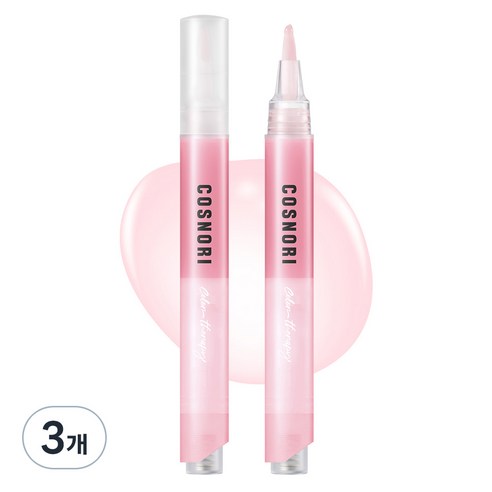 코스노리 컬러테라피 네일 세럼 03 로즈, 4ml, 4g, 3개