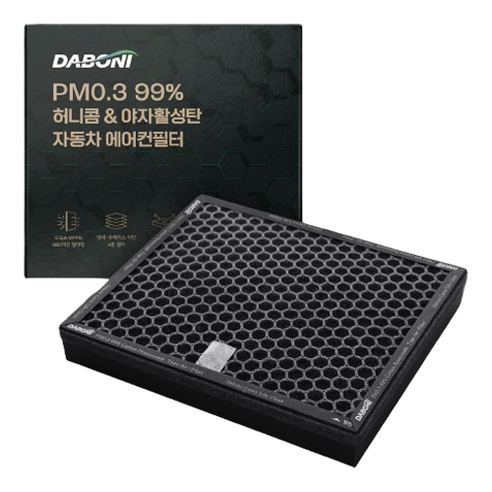 다보니 PM0.3 허니콤 & 야자활성탄 자동차 에어컨필터, DH097, 1개
