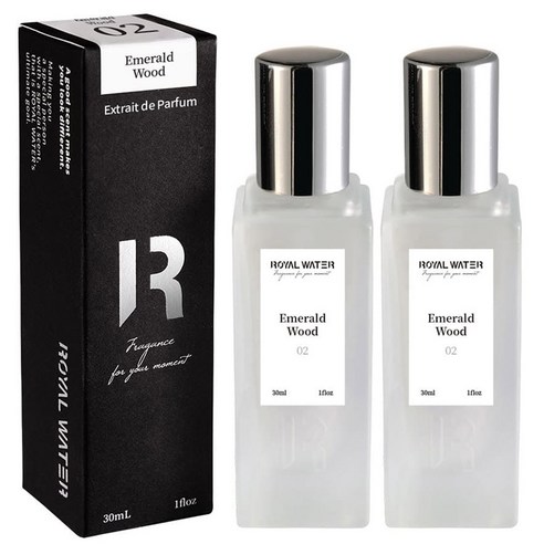로얄워터 에메랄드 우드 엑스트레 드 퍼퓸, 30ml, 2개