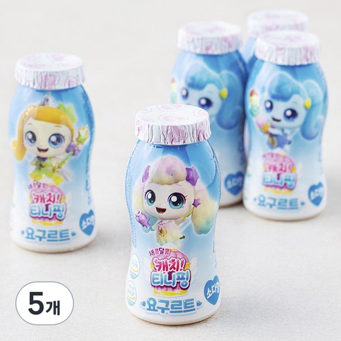 빙그레 캐치티니핑 요구르트 소다향 5입, 400ml, 5개