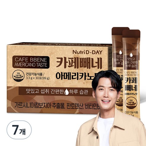 뉴트리디데이 카페빼네 아메리카노맛, 99g, 7개