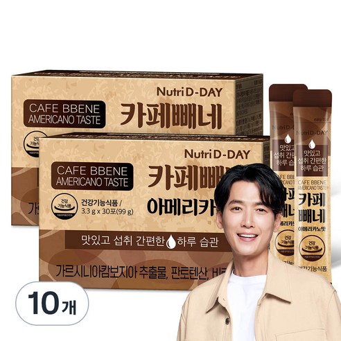 뉴트리디데이 카페빼네 아메리카노맛, 99g, 10개