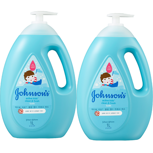 존슨즈베이비 액티브 프레쉬 바스, 1000ml, 2개