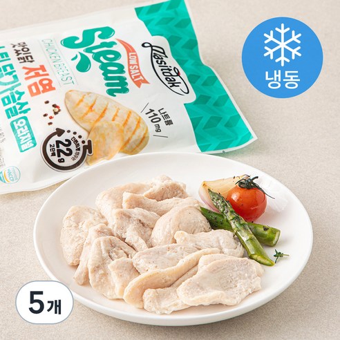맛있닭 저염 스팀 닭가슴살 오리지널 (냉동), 100g, 1개입, 5개