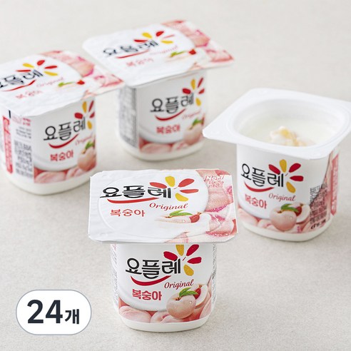 요플레 복숭아 멀티 85g, 4개입, 6개