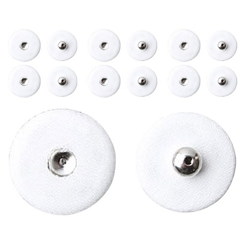 동대문단추왕 싸개 스냅 똑딱이 단추 18mm, 화이트, 7개