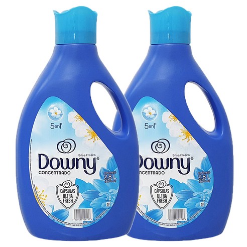 다우니 2배 고농축 섬유유연제 브리사프레스카 본품, 2.8L, 2개