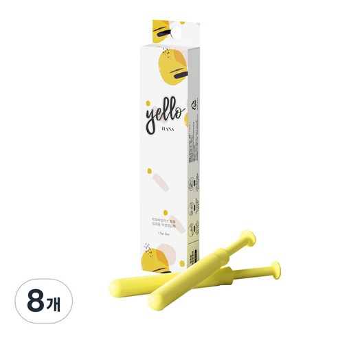 옐로하나 이너케어 여성청결제, 1.7g, 8개