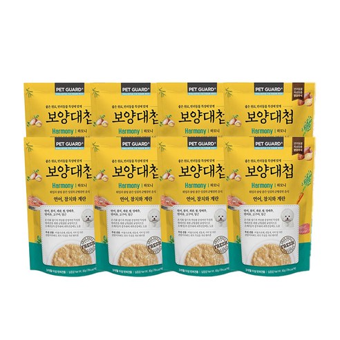보양대첩 강아지 전연령용 하모니 연어 참치와 계란 습식파우치 80g x 8p, 1개