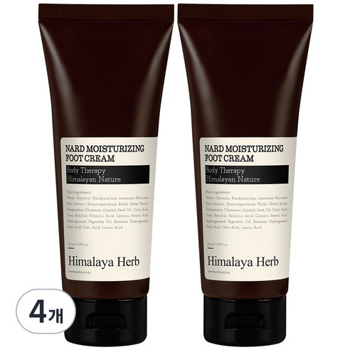 나드 고보습 각질 케어 풋크림, 4개, 100ml, 1개입
