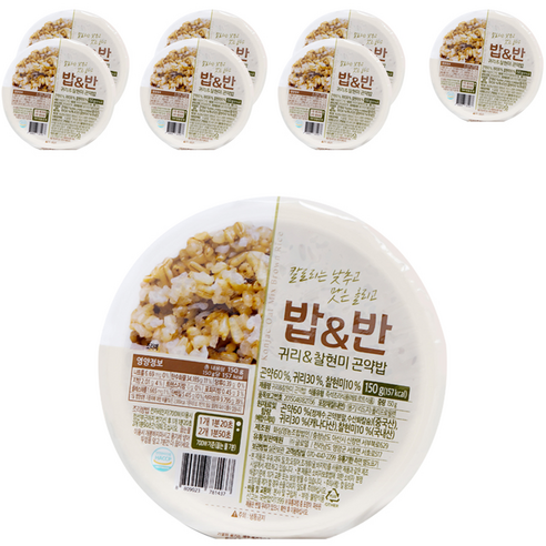 밥앤반 귀리 찰현미 곤약밥, 150g, 5개 귀리햇반