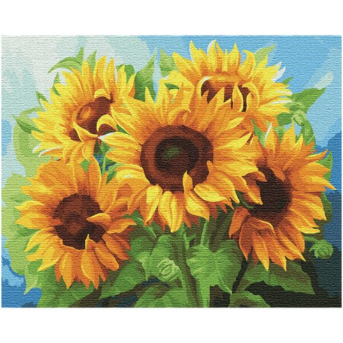   Play Around DIY Famous Painting Set 40 x 50 cm, Sunflower in full bloom