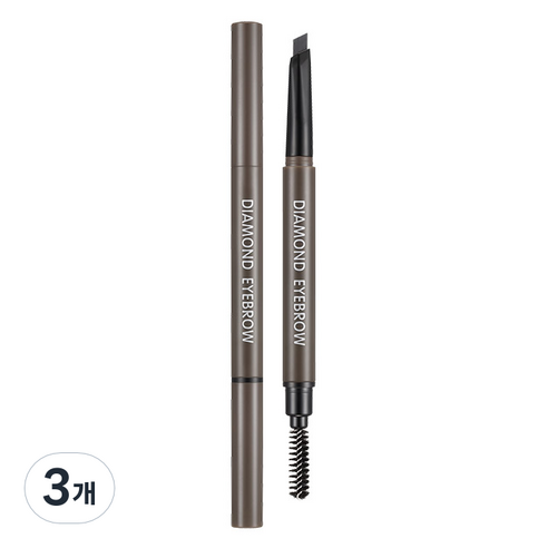 리르 다이아몬드 아이브로우 0.35g, 01 그레이 브라운, 3개