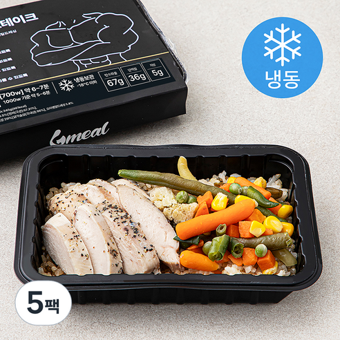 식스밀 닭가슴살 스테이크 (냉동), 345g, 5팩