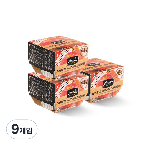아넬라 생과일 디저트 2p, 당근, 100g, 9개