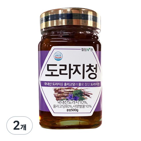 힐링앤팜 도라지청, 500g, 1개입, 2개