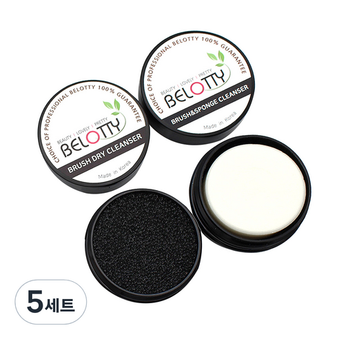 벨로티 메이크업 브러쉬 클렌저 세트, 5세트