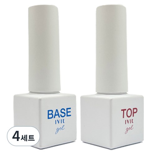 아이빛 케라틴 베이스 젤네일 5ml + NON 탑젤 5ml, 베이스젤 + 탑젤, 4세트