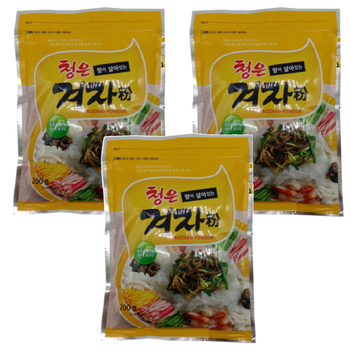 청은 겨자분, 200g, 3개
