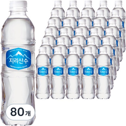 아워홈 지리산수 블루, 500ml, 80개