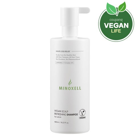 마이녹셀 비건 스칼프 리프레싱 샴푸 바이 랩클 시트러스 우디향, 480ml, 1개