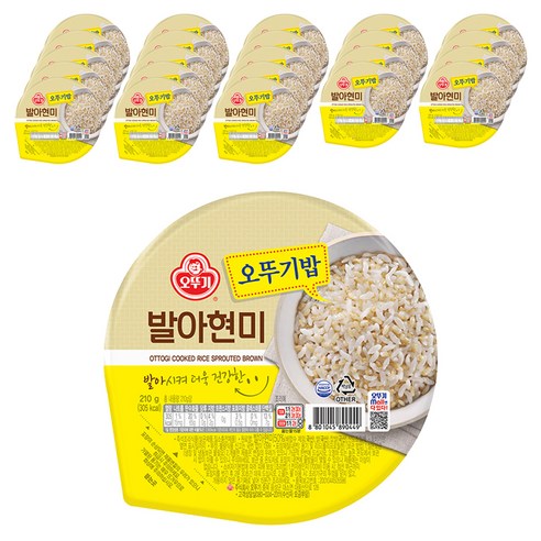 오뚜기 발아현미밥, 210g, 24개