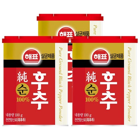 [해표] 순후추, 100g, 3개